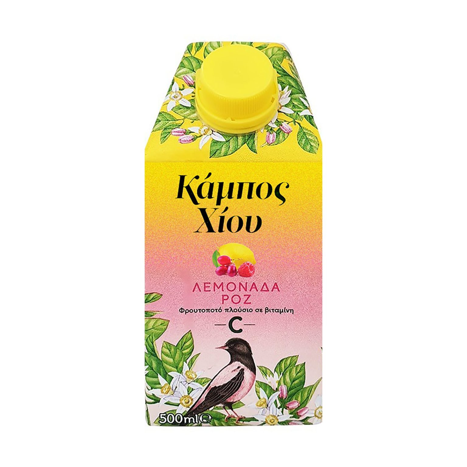 Κάμπος Χίου Ροζ Λεμονάδα Φρουτοποτό 500ml με Βιταμίνη C