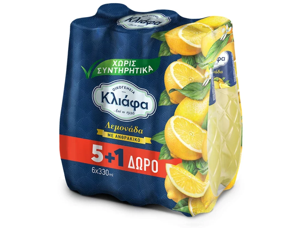 Κλιάφα Λεμονάδα (5+1) 330ml