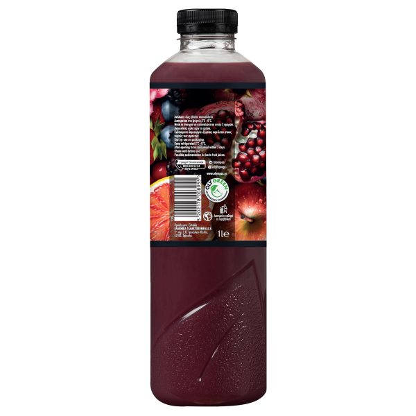 Second image of Όλυμπος Χυμός 9 Κόκκινα Φρούτα με 7 Βιταμίνες 1lt