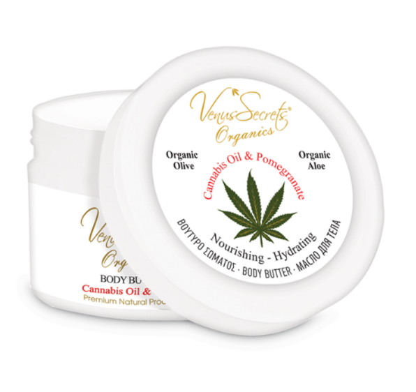 BODY BUTTER με Έλαιο Κάνναβης και Ρόδι 75ml-125ml-280ml