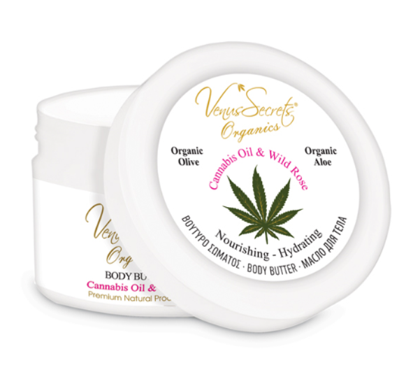 BODY BUTTER με Έλαιο Κάνναβης και Άγριο Τριαντάφυλλο 75ml-125ml-280ml