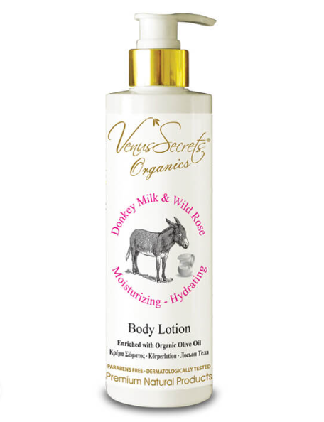 Donkey Milk Body Lotion με Άγριο Τριαντάφυλλο 250ml