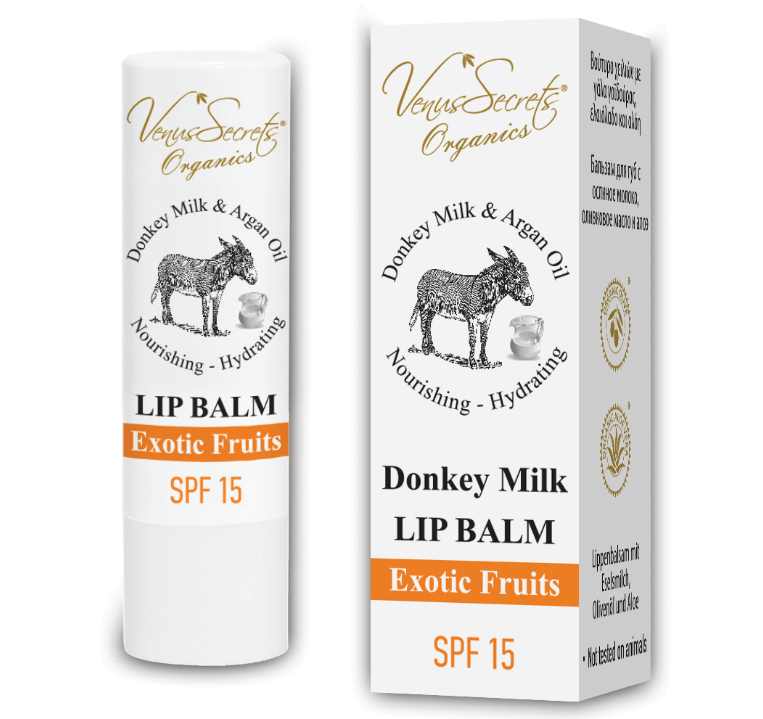 Donkey Milk Lip Balm Εξωτικά Φρούτα