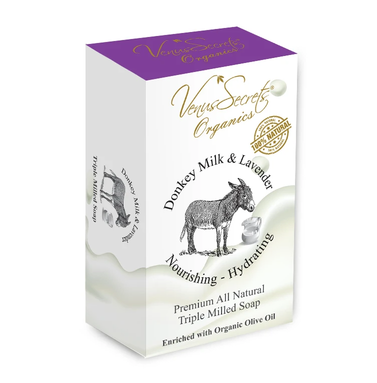 Σαπούνι με Γάλα Γαϊδάρας και Λεβάντα 110gr