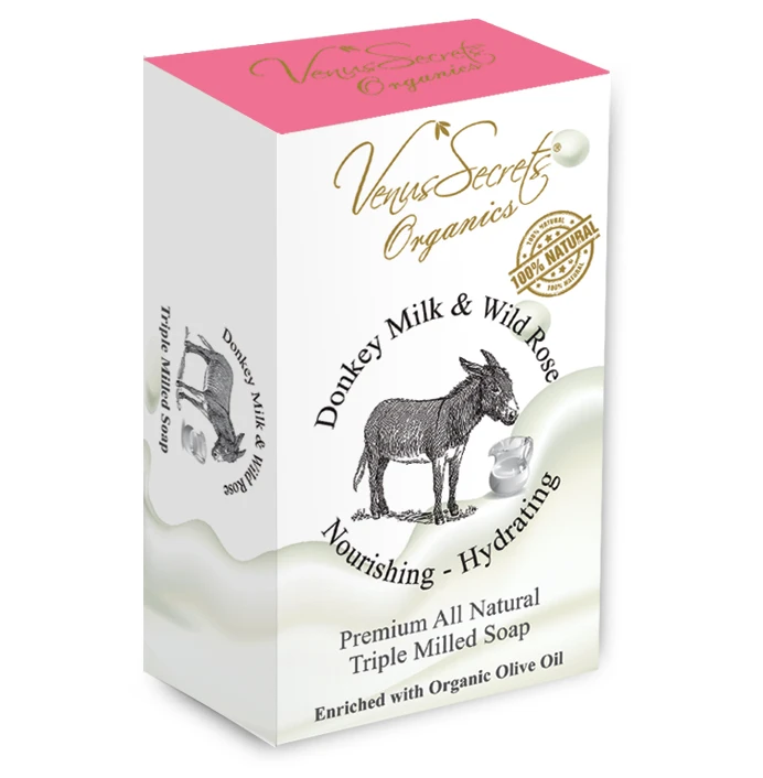 Σαπούνι με Γάλα Γαϊδάρας και Άγριο Τριαντάφυλλο 110gr