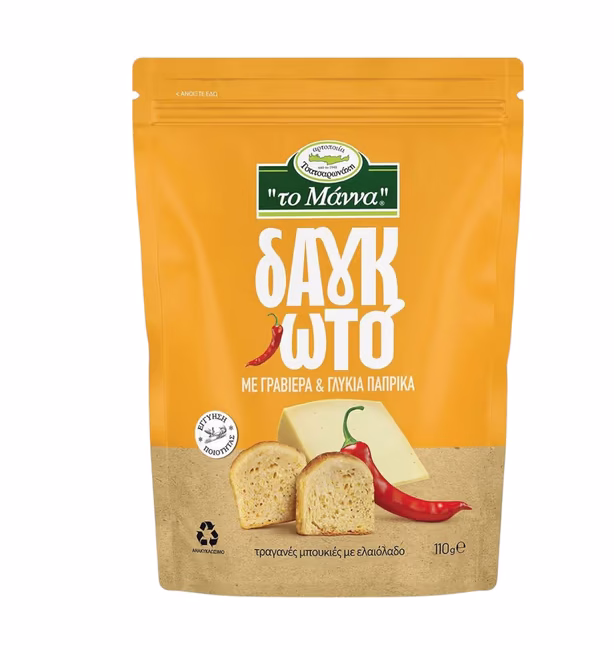 ΔΑΓΚΩΤΟ "Το Μάννα" με Γραβιέρα και Γλυκιά Πάπρικα 110gr