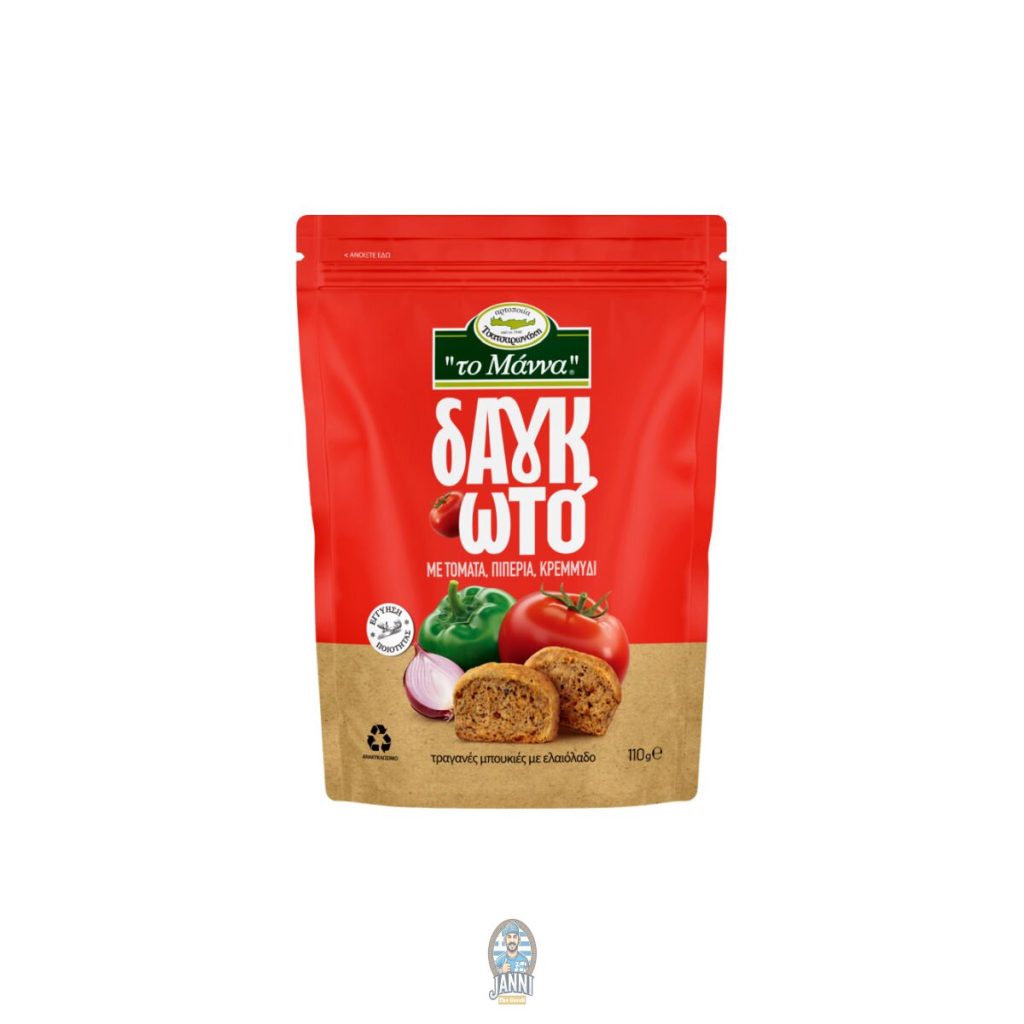 ΔΑΓΚΩΤΟ "Το Μάννα" με Ντομάτα Πιπέρι Κρεμμύδι 110gr