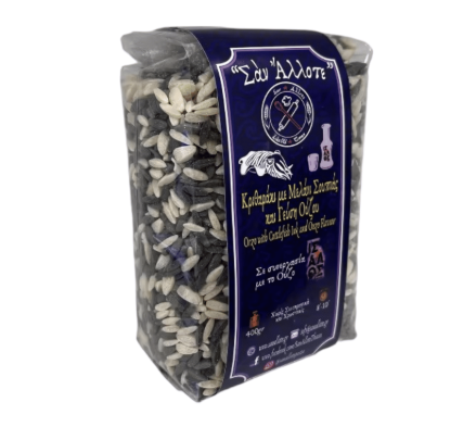 Κριθαράκι με Ούζο και Μελάνι Σουπιάς 400gr "Σαν Άλλωτε"