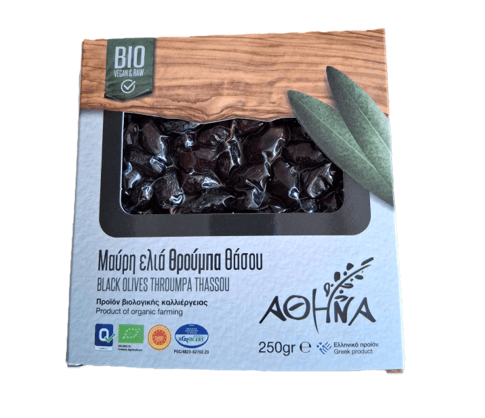 Μαύρη Ελιά Θρούμπα Θάσου 250gr