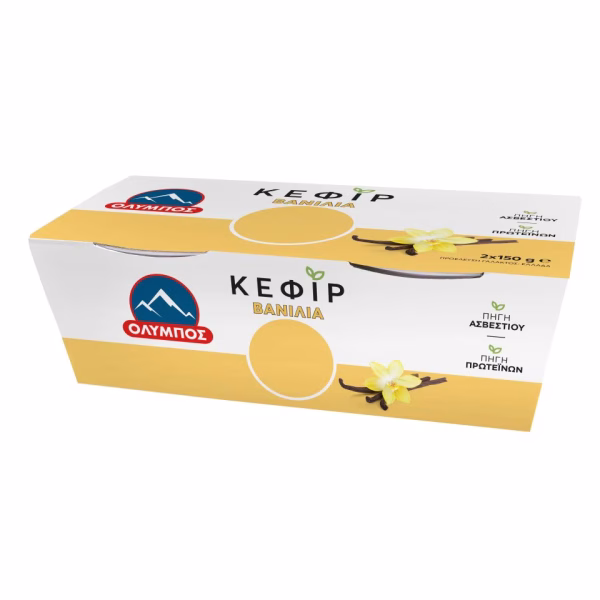 Όλυμπος Κεφίρ Βανίλια 4,1% 2*150gr