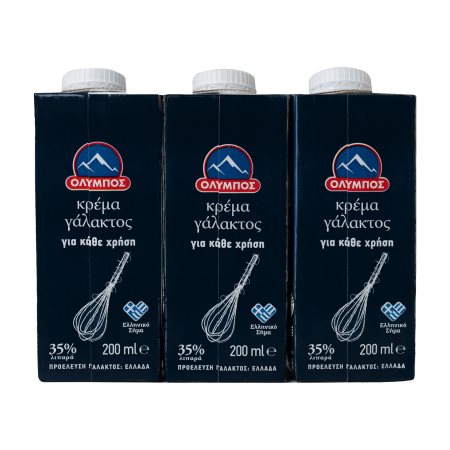 Όλυμπος Κρέμα Γάλακτος 35% 3*200ml