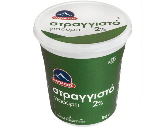 Όλυμπος Στραγγιστό Γιαούρτι 2% 1kg