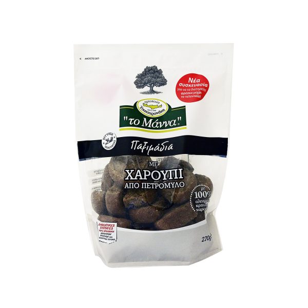 Stone-milled Carob Rusks 270gr