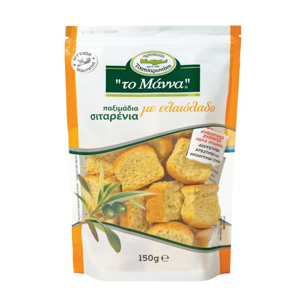 Wheat Rusks with Olive Oil "To Manna" 150gr
